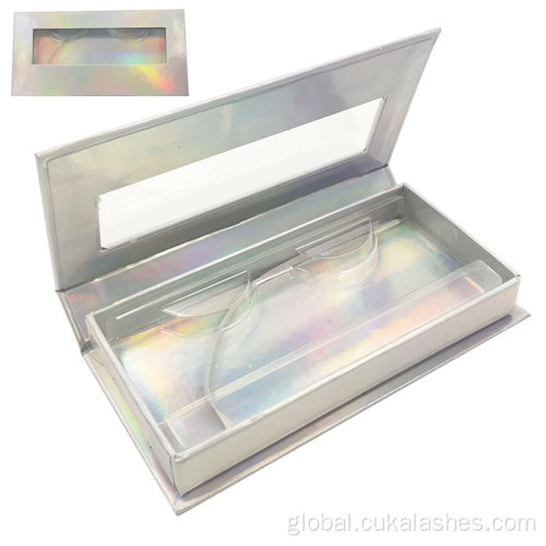 Magnetic Lashes Case rectangle luxury magnetic eyelash box with window Supplier